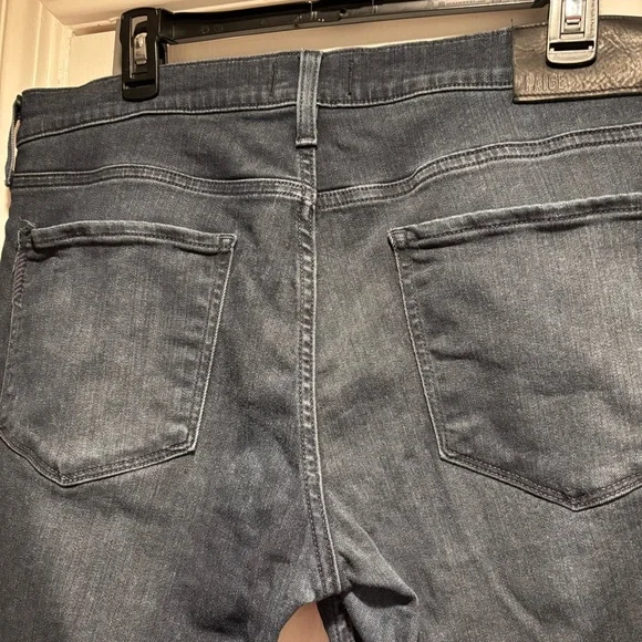 PAIGE LENNOX SLIM Men's Dark Blue Jean Size 34x32 - Picture 12 of 12